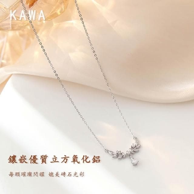 KAWA 七夕特賣 麥穗女神 S999 純銀項鏈 項鏈銀鏈 麥穗項鍊 銀項鍊 女生項鏈 銀飾項鍊 情人節禮物 37Q