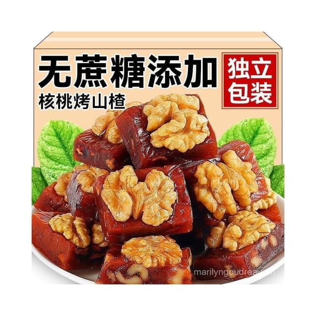 文文甄選 烤山楂真空包裝大塊山楂糕脆甜軟糯山楂蜜餞休閒解饞零食