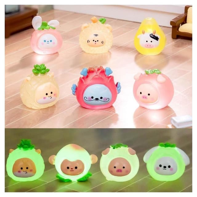 【CARMO】夜光十二生肖微景觀 微景觀 生肖公仔 居家療癒 多肉盆栽裝飾 多肉植物小公仔 夜光小公仔