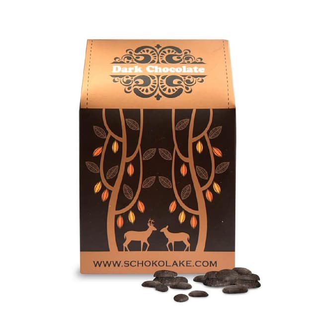 【巧克力雲莊】黑巧克力鈕扣豆(100%/75%/65%)100g