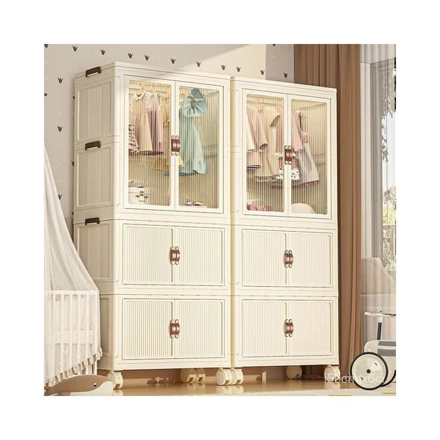 免運  加厚寶寶衣櫃嬰兒收納櫃兒童小衣櫥衣服整理箱塑料傢用零食儲物櫃窄縫收納櫃 縫隙收納櫃 櫃子