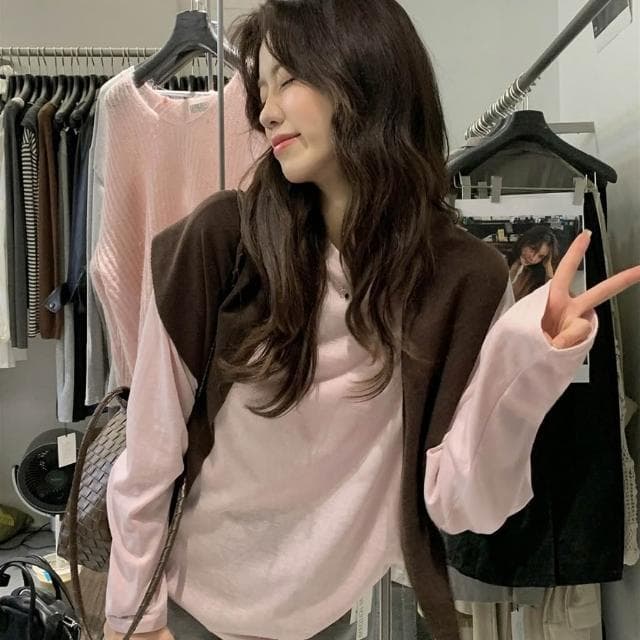 【FEE BABY】【Fee現貨11色新品】不規則三角素色條紋針織披肩圍巾🔥披肩 針織外套 連帽外套 針織 圍巾 斗篷 韓系女裝 針織