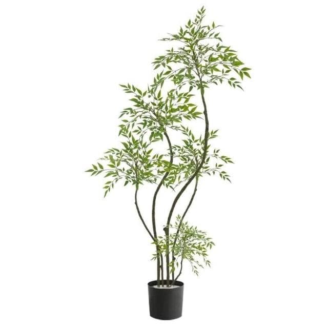 百信百貨 免運 假綠植裝飾仿真室內盆栽大型落地擺件客廳輕奢防真綠色植物南天竹