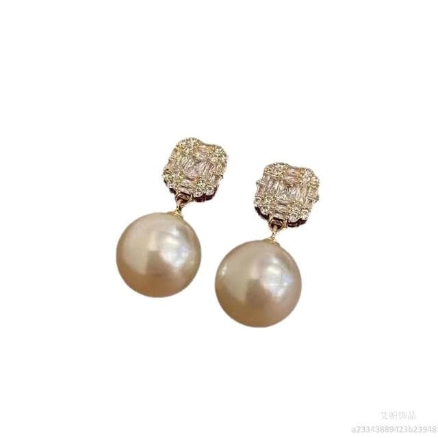 耳環銀針珍珠高級輕奢小眾百搭氣質耳環耳飾不褪色新款飾品夏季輕盈精緻輕奢高級韓國不過敏看不膩超閃耳環耳飾飾品配禮服百搭禮物