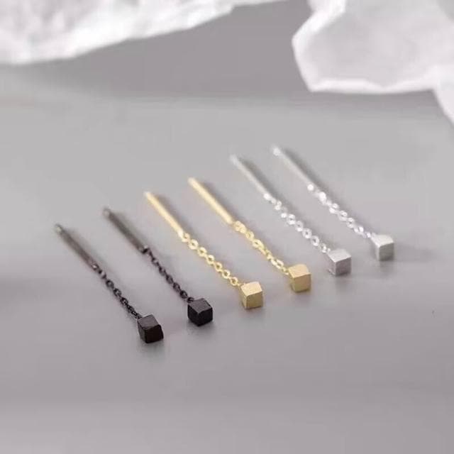 耳環耳釘女新款潮耳線簡約氣質耳環冷淡風百搭耳鏈幾何顯瘦輕盈精緻輕奢高級韓國不過敏看不膩超閃耳環耳飾飾品配禮服百搭禮物