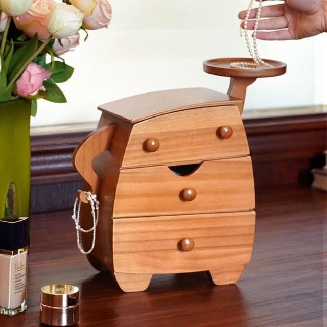 含稅免運 蓮科胖墩墩首飾盒化妝品收納盒手飾品項鏈新婚生日