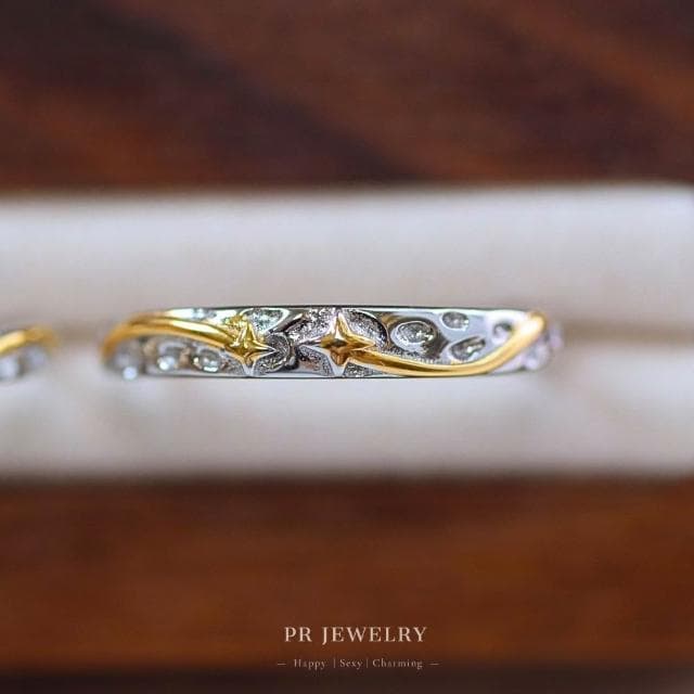 星映 925純銀情侶戒指 情侶對戒 情人節禮物 PR 飾品