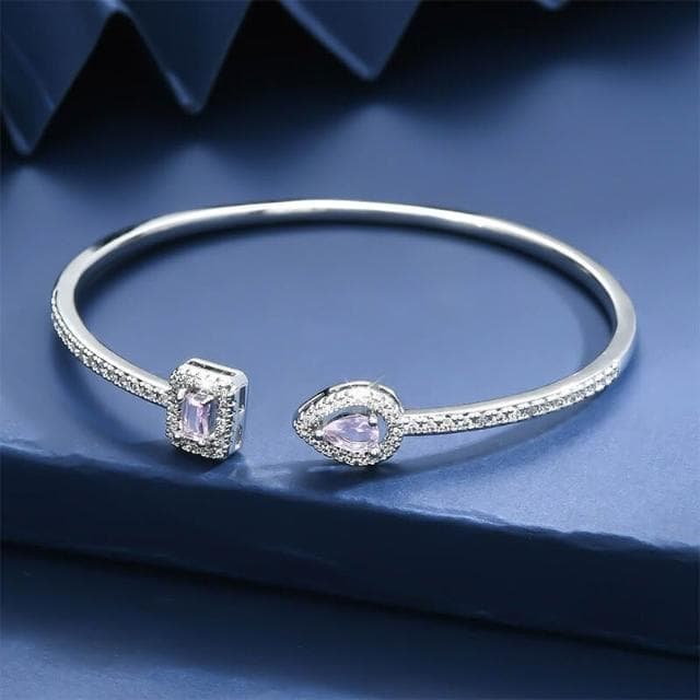 手鏈輕奢高級感開口可調節手镯ins超閃百搭手環大方氣質日常通勤防過敏派對約會手鏈輕盈手鏈手環手串手飾簡約百搭高級感