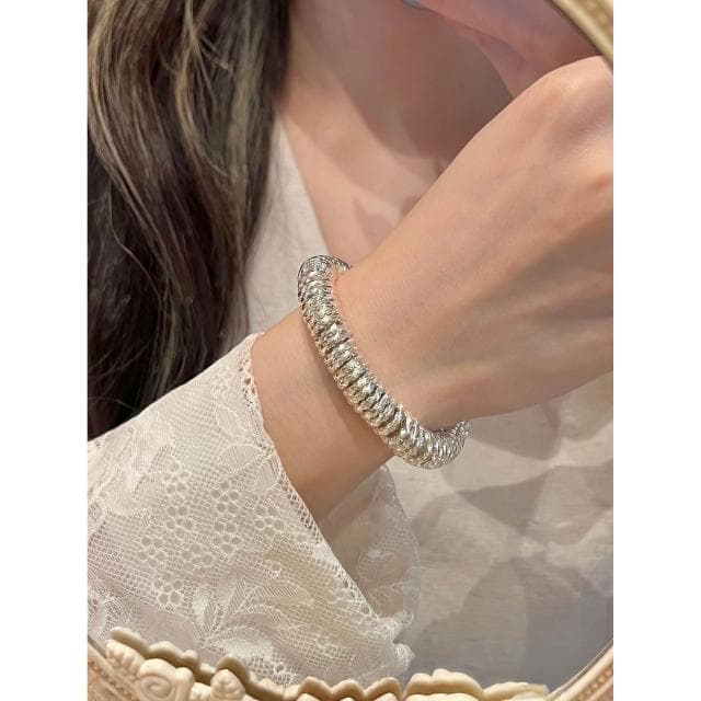 手鏈招財錘紋盤纏手鏈女輕奢小眾高級感設計手飾首飾男款大方氣質日常通勤防過敏派對約會手鏈輕盈手鏈手環手串手飾簡約百搭高級感