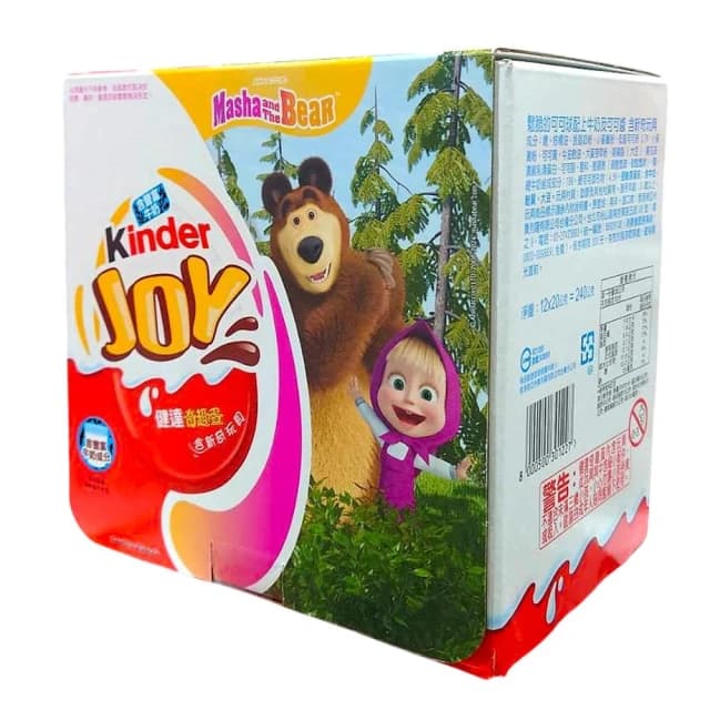 【Kinder 健達】健達奇趣蛋 20公克 12顆 (可可球 可可醬 附小玩具)