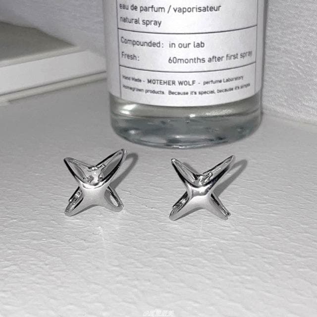 耳環設計星星耳環女小眾設計高級感新款耳圈銀針耳釘耳飾 不過敏看不膩超閃耳環耳飾飾品不褪色百搭禮物輕盈精緻輕奢高級韓國