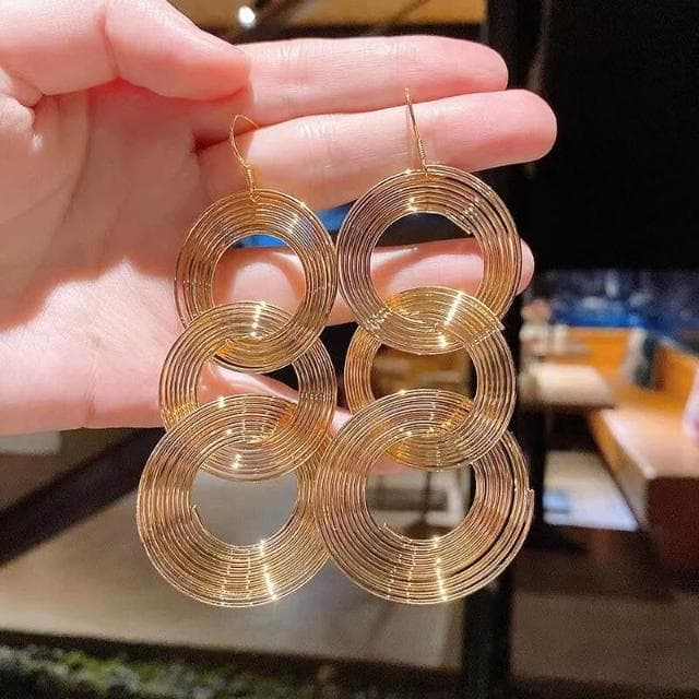 耳環金屬大圓圈長款耳環韓國氣質設計感耳環個性吊墜耳釘耳墜女不過敏看不膩超閃耳環耳飾飾品不褪色百搭禮物輕盈精緻輕奢高級韓國