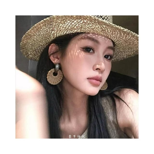 耳環波西米亞竹藤草編耳環高級感誇張耳墜夏日海邊度假風耳釘耳飾不過敏看不膩超閃耳環耳飾飾品不褪色禮物輕盈精緻輕奢高級韓國