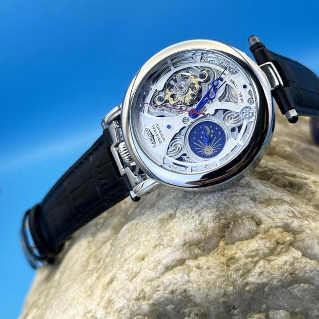 手錶男防水機械手表雕花機芯時尚全自動機械手表機械陀飛輪輕奢小眾高級感精工錶男士爸爸商務風瑞士錶高顏值精品金屬指針男錶