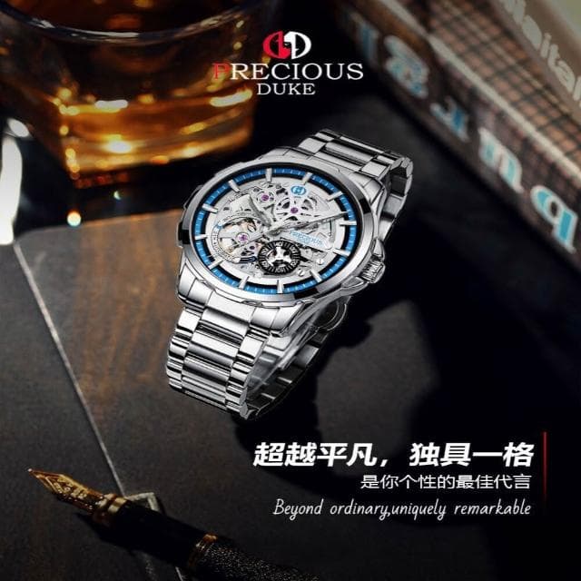 手表男士機械表防水夜光商務陀飛輪多功能輕奢小眾高級感精工錶男士爸爸商務風瑞士錶簡約氣質精緻石英錶高顏值精品金屬指針男錶 