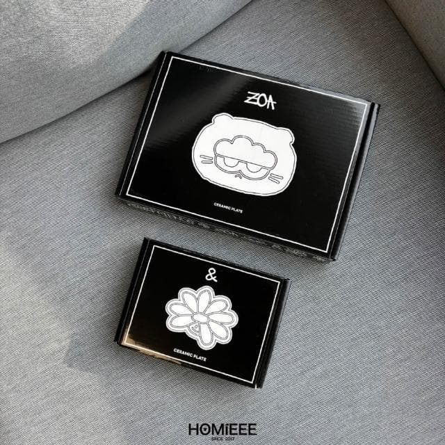 Homieee ZO & FRIENDS GD 權志龍 灰貓 雛菊 瓷盤 貼紙 購物袋 週邊商品 ZOA