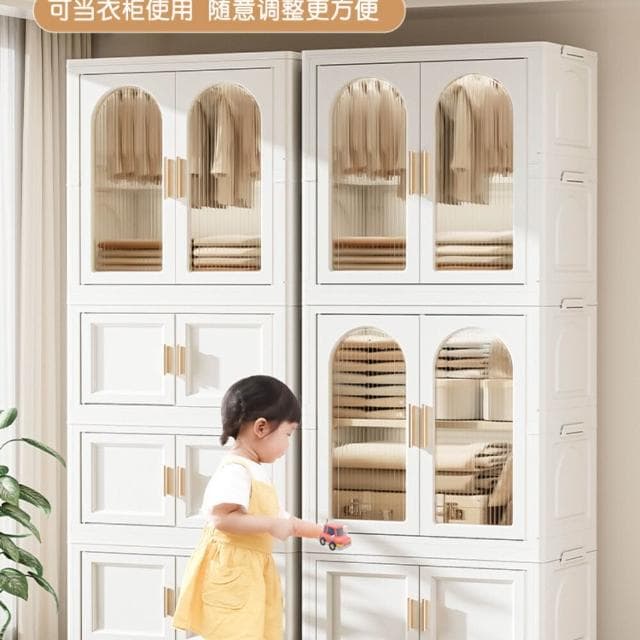 郵寶寶收納櫃簡易儲物櫃嬰兒衣櫃家用塑料日本免安裝包