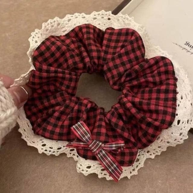 髮圈大腸發圈韓系大腸發圈頭繩馬尾頭繩花朵森系發飾蕾絲簡約髮飾髮繩髪飾髮圈不傷髮丸子頭( 聖誕節 生日 髮飾頭飾  禮物)