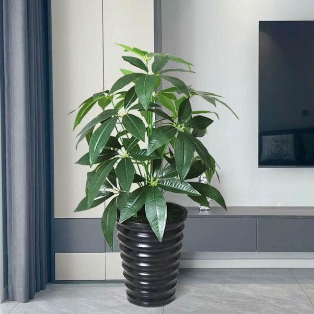 假樹發財樹植物大型落地盆栽樹塑料假花客廳室內花裝飾假綠植