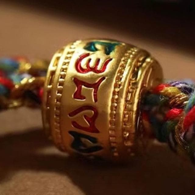 【LEESA】金剛結\六字真言手繩\五彩繩\保平安\手工編織\紅繩手鍊\本命年\五行開運\手繩\手鍊\轉運珠\藏式手鍊\禮物