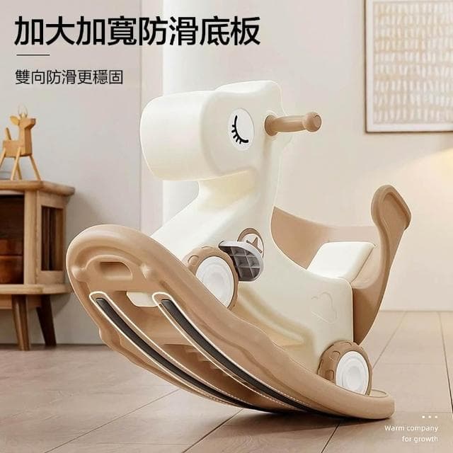 【LEMU 樂牧】搖搖馬 加大賽車輪加厚加大底盤 兒童木馬椅🎁生日禮物🎁滿月周歲禮物 滑步車 溜溜車 推車