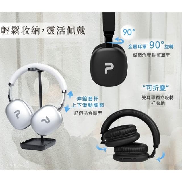 無線藍牙頭戴耳機 適用 無線藍牙耳機 耳罩式藍芽耳機 頭戴式無線耳機