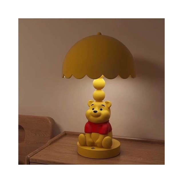 維尼小熊房間臥室床頭燈裝飾臺燈小夜燈氛圍燈搬家生日送禮