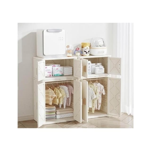 【芮芮商行】餵養台寶寶收納櫃嬰兒置物架兒童衣櫃玩具儲物櫃加寬