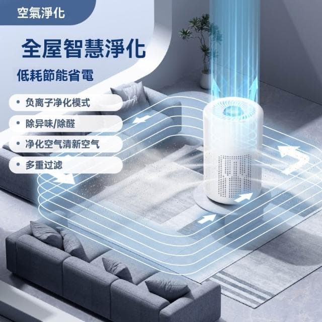 【Future Tech 未來科技】空氣凈化器 USB空氣凈化器負離子家用空氣除甲醛異味過濾室內除味