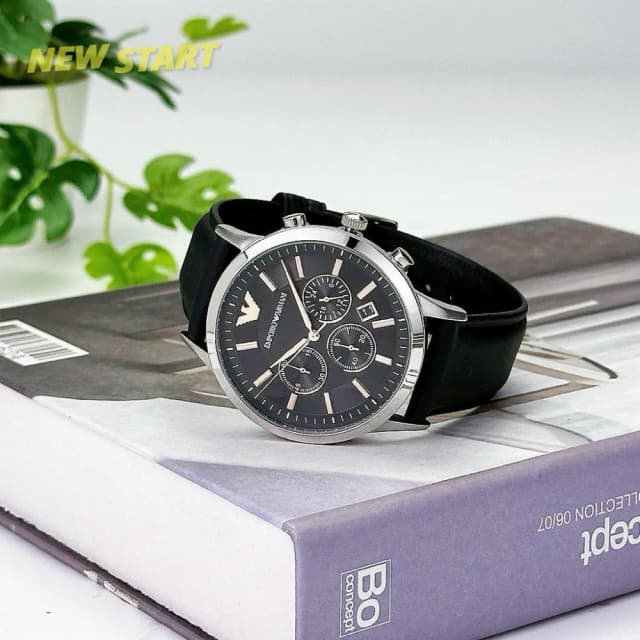 【EMPORIO ARMANI】現貨 EMPORIO ARMANI 復古三眼男仕 手錶 AR11431 男錶