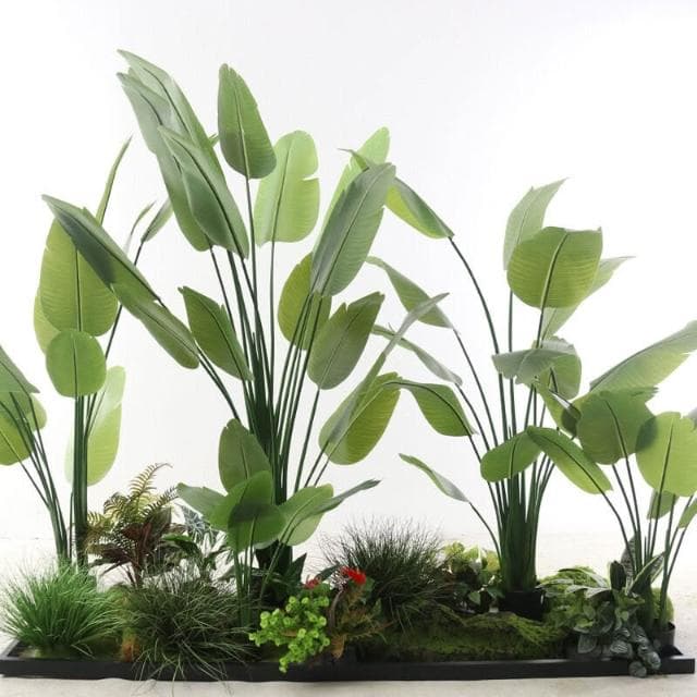 百信百貨 免運 北歐家居客廳大型仿生植物裝飾假散尾葵旅人蕉盆栽仿真樹仿真綠植