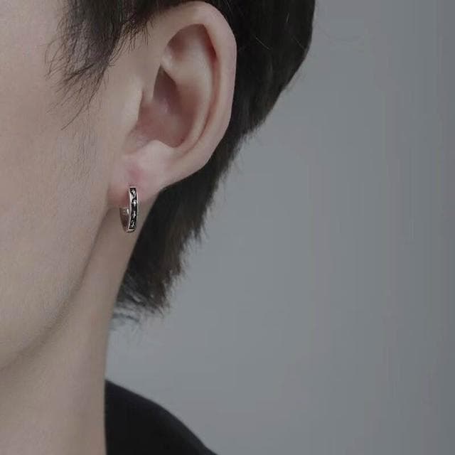 耳環男炫酷潮流個性男款痞帥單只小眾男士耳釘高級感男生耳圈耳飾耳環耳釘耳飾女生耳環法式耳環流行百搭耳釘生日禮物貼耳耳環