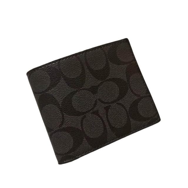 男士錢包休閑PVC配皮錢包男短款多卡位零錢包皮夾錢包時尚短夾錢包多功能卡包輕薄卡夾可折疊雙折疊包多卡層錢包商務禮物錢包