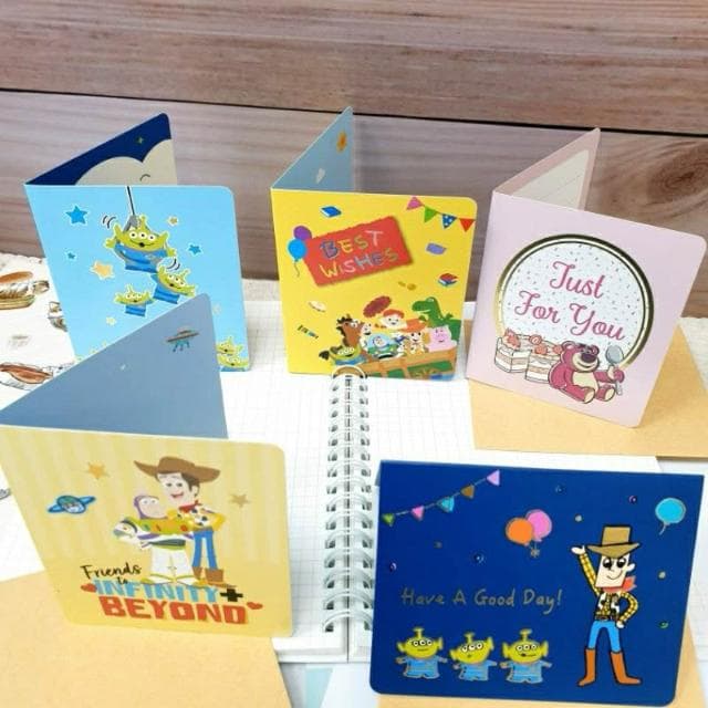 【Disney 迪士尼】迪士尼 立體卡片 立體小卡 玩具總動員 萬用卡 三眼怪 熊抱哥 感謝卡 心意卡片 禮物卡片 生日卡 胡迪 小卡