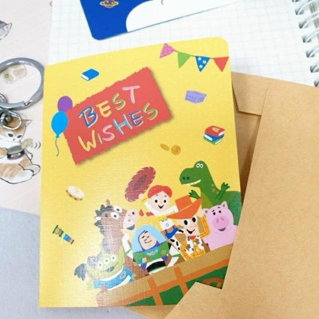 【Disney 迪士尼】迪士尼 立體卡片 立體小卡 玩具總動員 萬用卡 三眼怪 熊抱哥 感謝卡 心意卡片 禮物卡片 生日卡 胡迪 小卡