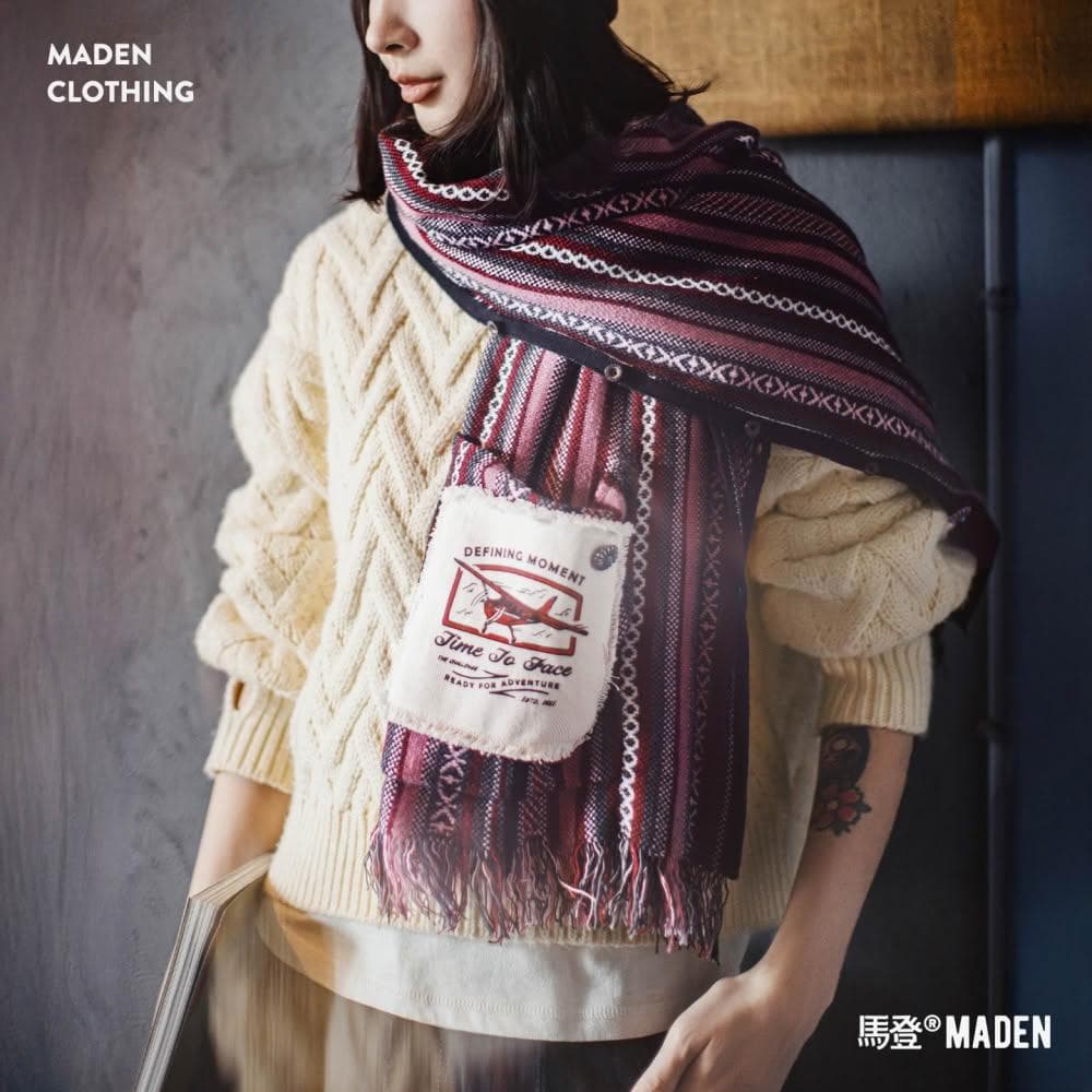 【馬登工裝】針織套頭無袖坎肩馬甲背心斗篷披護肩風圍巾脖外搭套女士秋冬