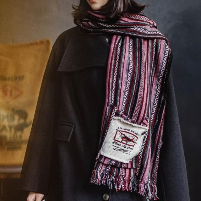 【馬登工裝】針織套頭無袖坎肩馬甲背心斗篷披護肩風圍巾脖外搭套女士秋冬