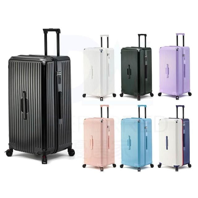 DW優選家 輕量行李箱 旅行箱 紫色行李箱 胖胖行李箱 30吋 五輪行李箱 減震煞車輪｜TSA海關鎖｜YKK防爆拉鏈