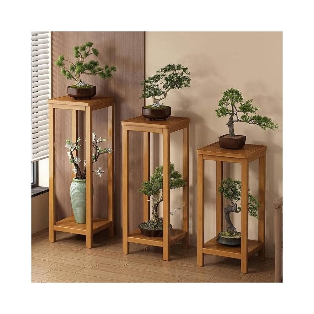 盆栽展示架 室內綠蘿花幾 高腳置物架 陽台植物花台 室內擺放架 實木植物架 小型花盆 盆景托架 實木