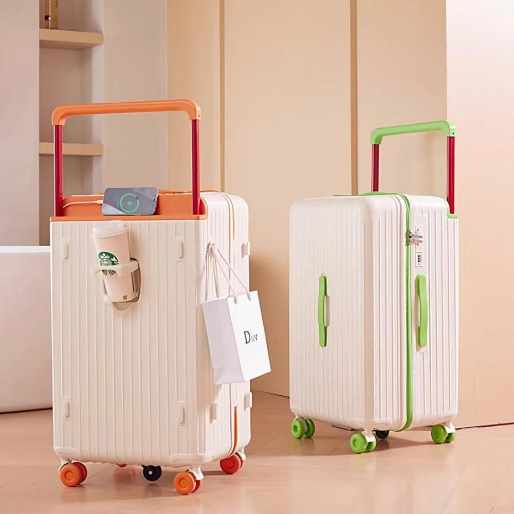 寬拉桿28吋行李箱 減震溜冰輪旅行箱 超大容量行李箱 加厚旅行箱 多功能行李箱 五輪胖胖箱