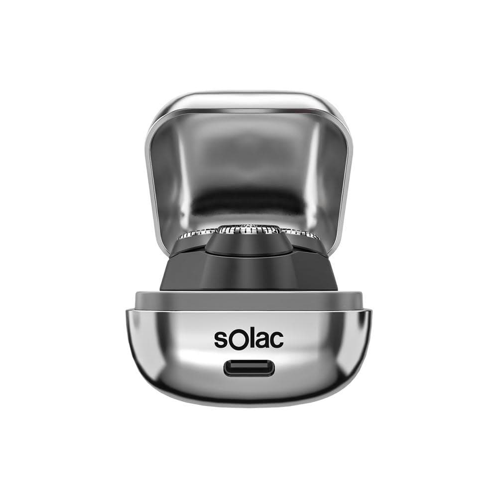 【SOLAC】SGT-402 迷你電動刮鬍刀 三刀頭 刮鬍刀 迷你刮鬍刀 電動刮鬍刀 402 掌上刮鬍刀  科技感電鬍刀 IPX7防水