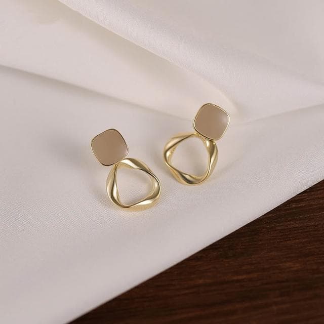 🎗飾間首飾鋪 美拉德耳環女小眾設計感高級耳環金屬感三角耳環耳飾