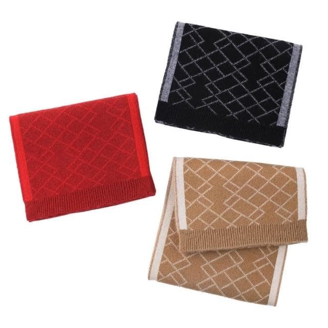 【米蘭精品】現貨+預購 頂級100%羊毛圍巾圍脖秋冬季加絨厚磅保暖針織圍巾休閒-日韓甜美風男女配件74mi7