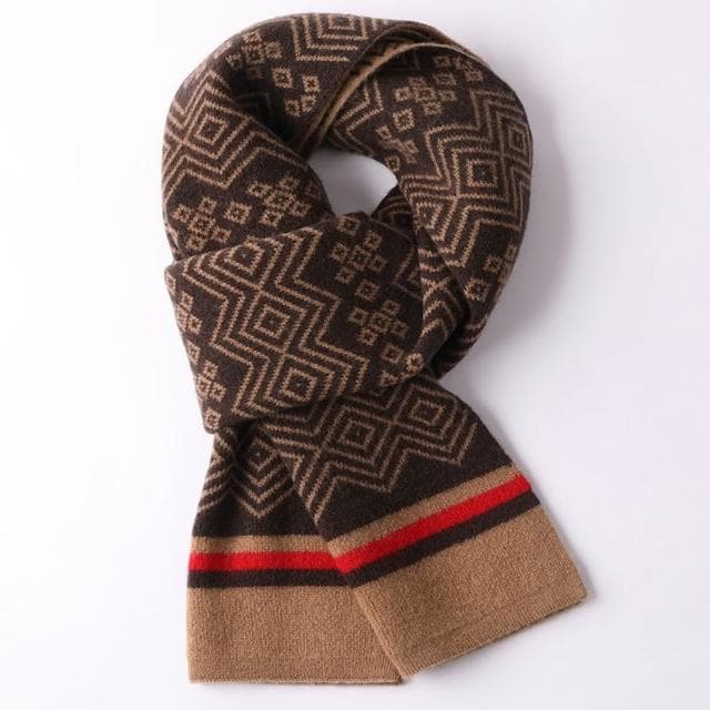 【米蘭精品】現貨+預購 頂級100%羊毛圍巾圍脖秋冬季加絨厚磅保暖針織圍巾休閒-情侶格子男女配件74mi11