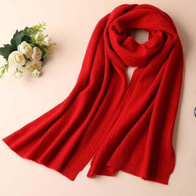 【米蘭精品】現貨+預購 頂級100%羊毛圍巾圍脖秋冬季加絨厚磅保暖針織圍巾休閒-復古甜美男女配件74mi12