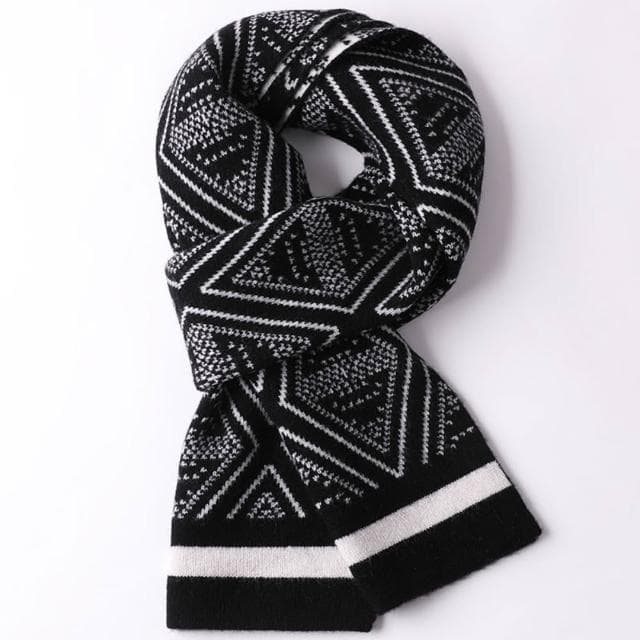 【米蘭精品】現貨+預購 頂級100%羊毛圍巾圍脖秋冬季加絨厚磅保暖針織圍巾休閒-針織情侶格子男女配件74mi14