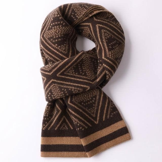 【米蘭精品】現貨+預購 頂級100%羊毛圍巾圍脖秋冬季加絨厚磅保暖針織圍巾休閒-針織情侶格子男女配件74mi14