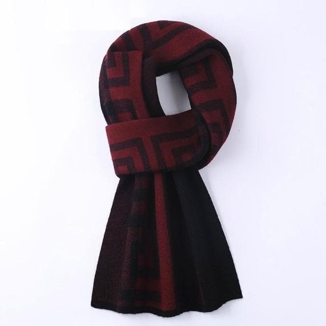 【米蘭精品】現貨+預購 頂級100%羊毛圍巾圍脖秋冬季加絨厚磅保暖針織圍巾休閒-國潮撞色男女配件74mi27