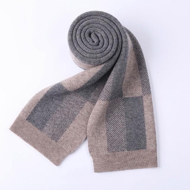 【米蘭精品】現貨+預購 頂級100%羊毛圍巾圍脖秋冬季加絨厚磅保暖針織圍巾休閒-羊毛條紋時尚男女配件74mi28
