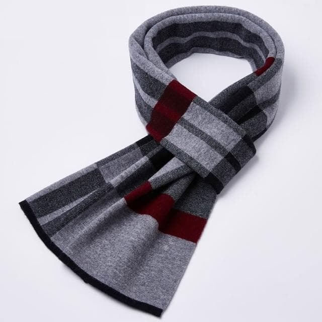 【米蘭精品】現貨+預購 頂級100%羊毛圍巾圍脖秋冬季加絨厚磅保暖針織圍巾休閒-格紋韓版百搭男女配件74mi32